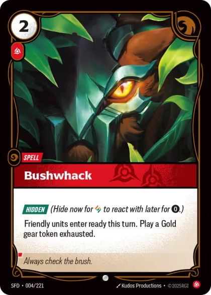 SFD 004/221 - Bushwack