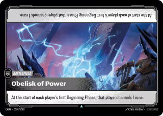 OGN 284/298 - Obelisk of Power
